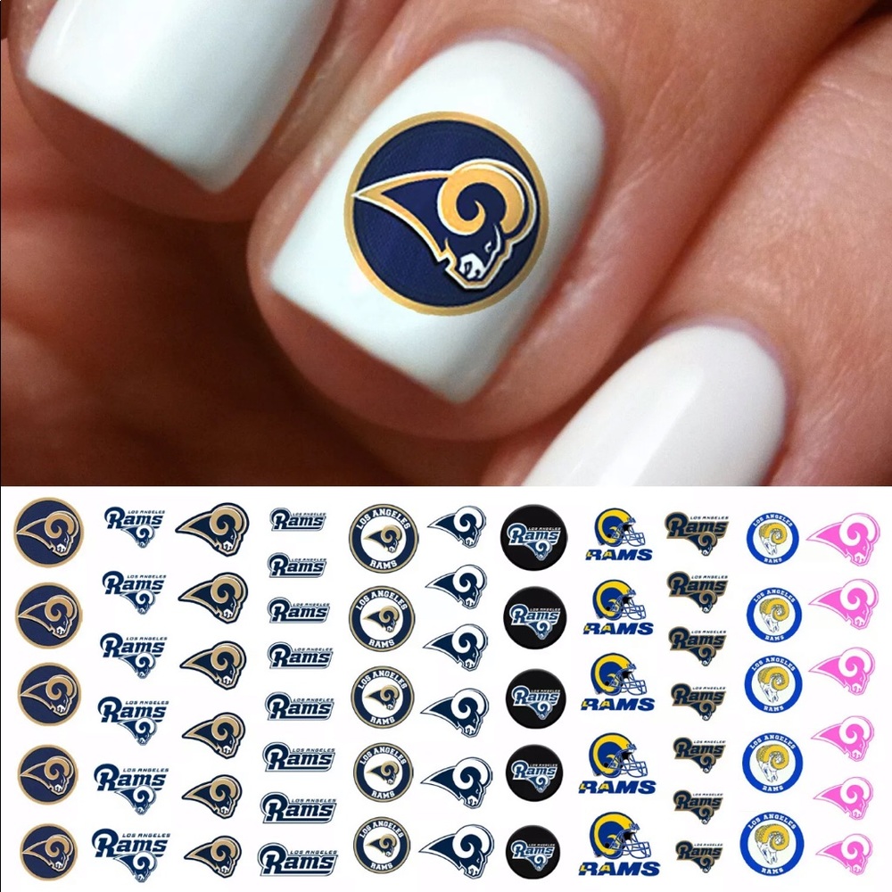 🏈 Los Angeles Rams Nail Decals